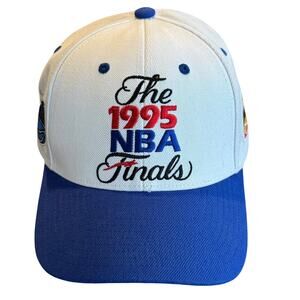 Vintage 90s Mitchell & Ness NBA Finals Snapback Hat Rockets Magic OSFA 1995